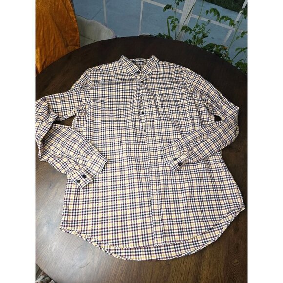 Eddie Bauer Shirt Size XL Extra Large Gray Flannel Button Down Outdoors Casual - Picture 3 of 16